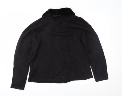 Croft & Barrow Womens Black   Full Zip Jumper Size M