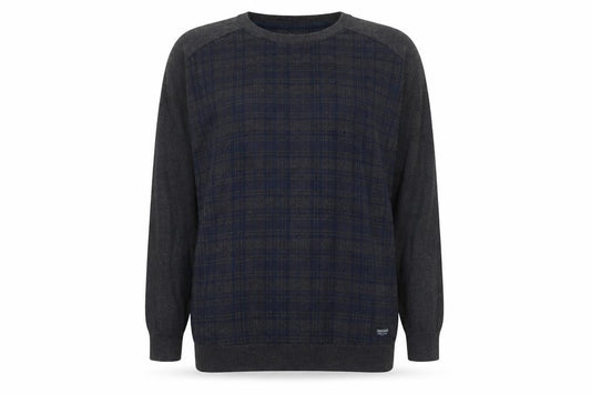 Threadbare Womens Grey Plaid  Pullover Jumper Size 2XL