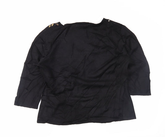 Alex & co Womens Black   Tunic Jumper Size 16