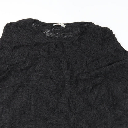 Wrap Womens Black   Pullover Jumper Size 8  - cold shoudler