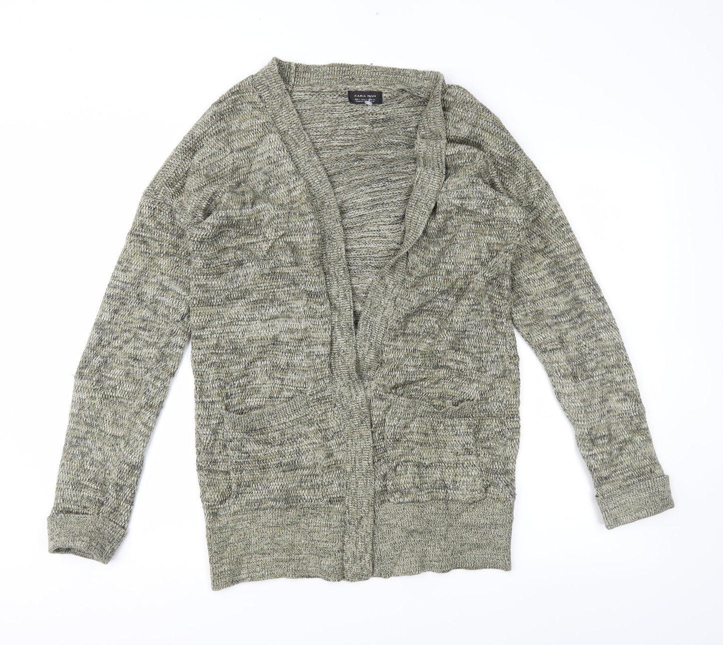 Zara Womens Green   Cardigan Jumper Size S
