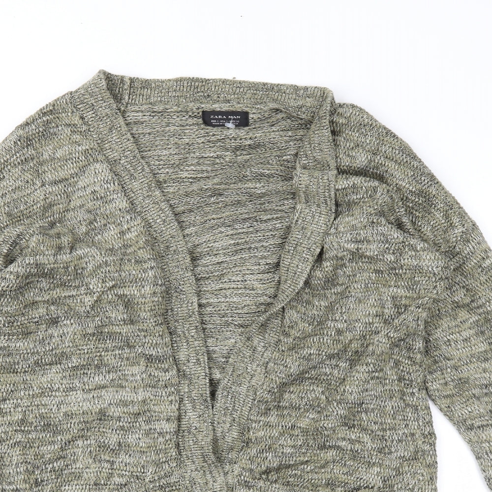 Zara Womens Green   Cardigan Jumper Size S