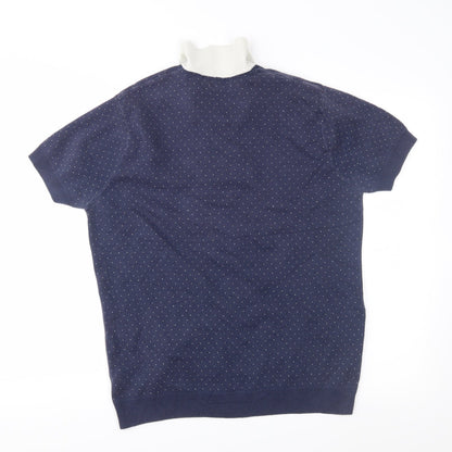 Womens UK Size L NEXT Blue Basic Button-Up