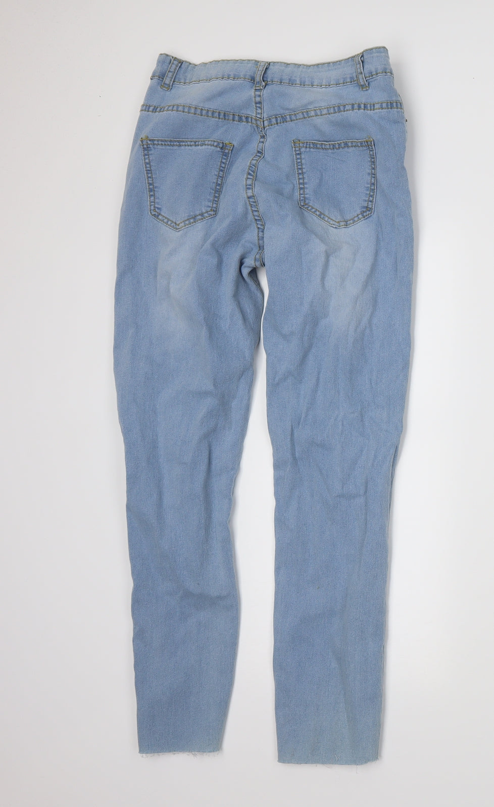 Womens UK Size M Preworn Regular Fit Skinny Blue Jeans