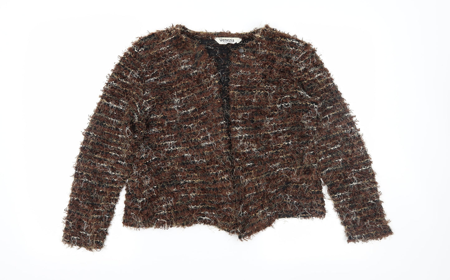 Venezia Womens Brown   Cardigan Jumper Size 10
