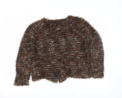 Venezia Womens Brown   Cardigan Jumper Size 10