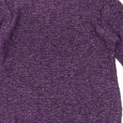 Bonmarché Womens Purple Pullover Jumper Size S