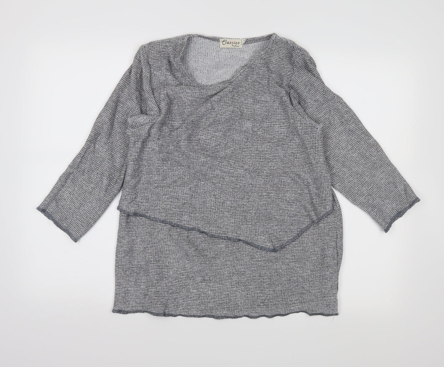 classics &more Womens Grey   Pullover Jumper Size M