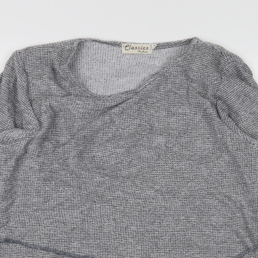 classics &more Womens Grey   Pullover Jumper Size M