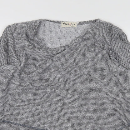 classics &more Womens Grey   Pullover Jumper Size M