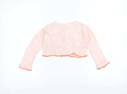 Marks and Spencer Baby Pink  Knit Cardigan Jumper Size 18-24 Months