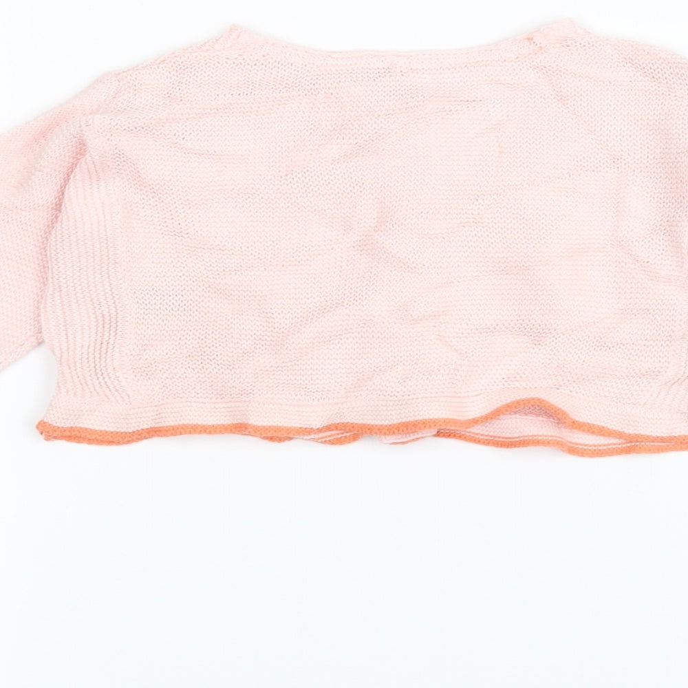 Marks and Spencer Baby Pink  Knit Cardigan Jumper Size 18-24 Months