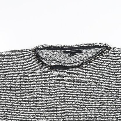 Zara Womens Black  Knit Pullover Jumper Size S