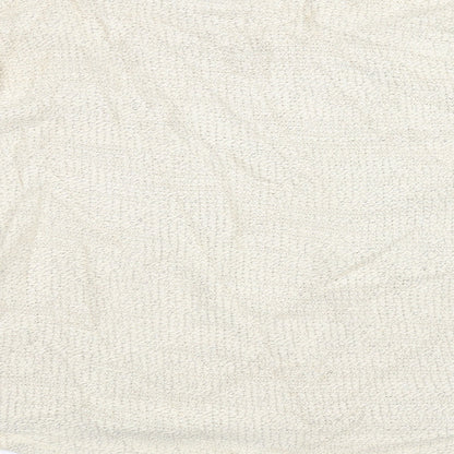 Made for me  Womens White  Knit Pullover Jumper Size 16