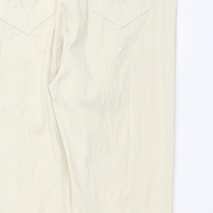 CELINA Womens White   Straight Jeans Size 14 L27 in