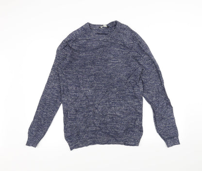George Mens Blue  Knit Pullover Jumper Size S