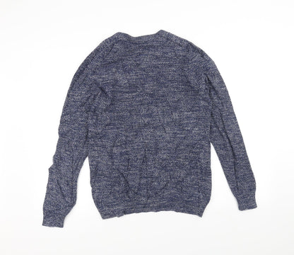 George Mens Blue  Knit Pullover Jumper Size S