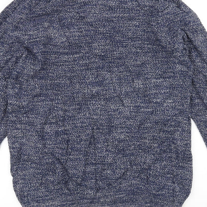 George Mens Blue  Knit Pullover Jumper Size S