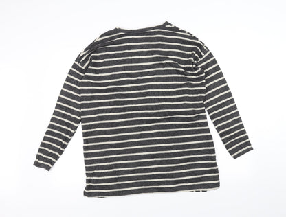 Womens UK Size 12 PEP&CO Black Basic T-Shirt