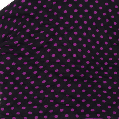 Jumper Womens Black Polka Dot  Pullover Jumper Size L