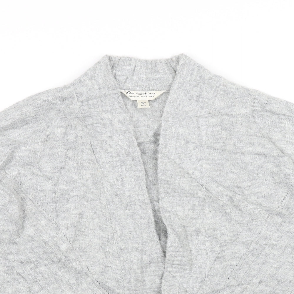Miss Selfridge Womens Grey   Cardigan Jumper Size S