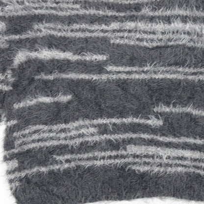 Afibel Womens Grey Striped  Pullover Jumper Size 10