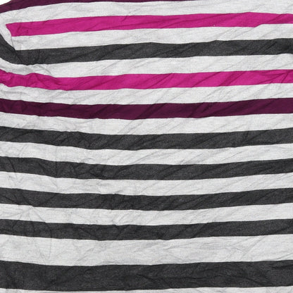 cc Womens Grey Striped  Basic T-Shirt Size XL