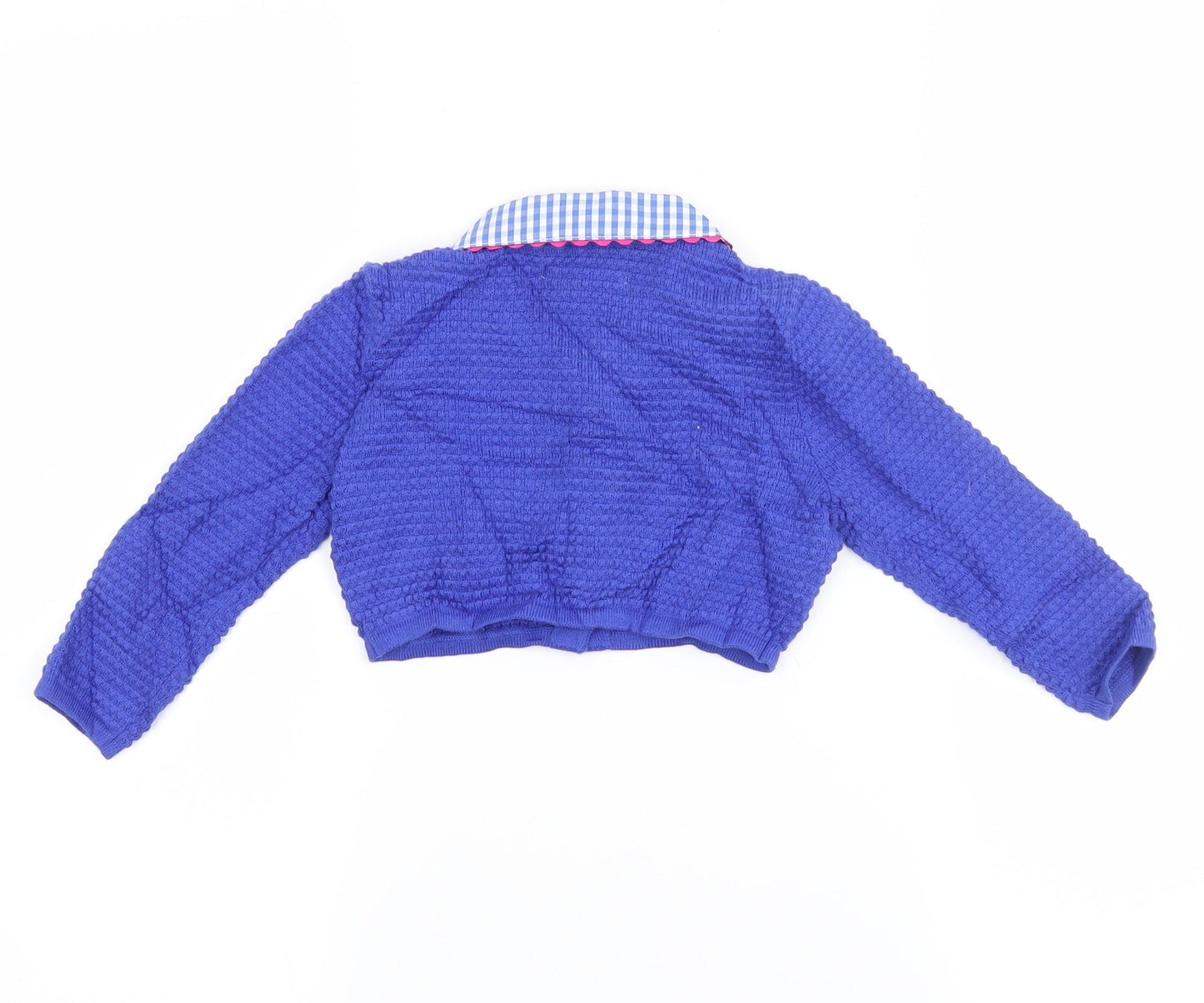 Nicholas & Bears Girls Blue   Cardigan Jumper Size 3 Years  - crop cardigan