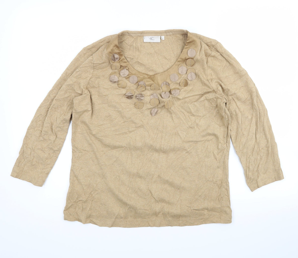 Country Casuals Womens Beige Cardigan Jumper Size M
