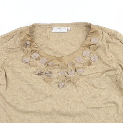 Country Casuals Womens Beige Cardigan Jumper Size M