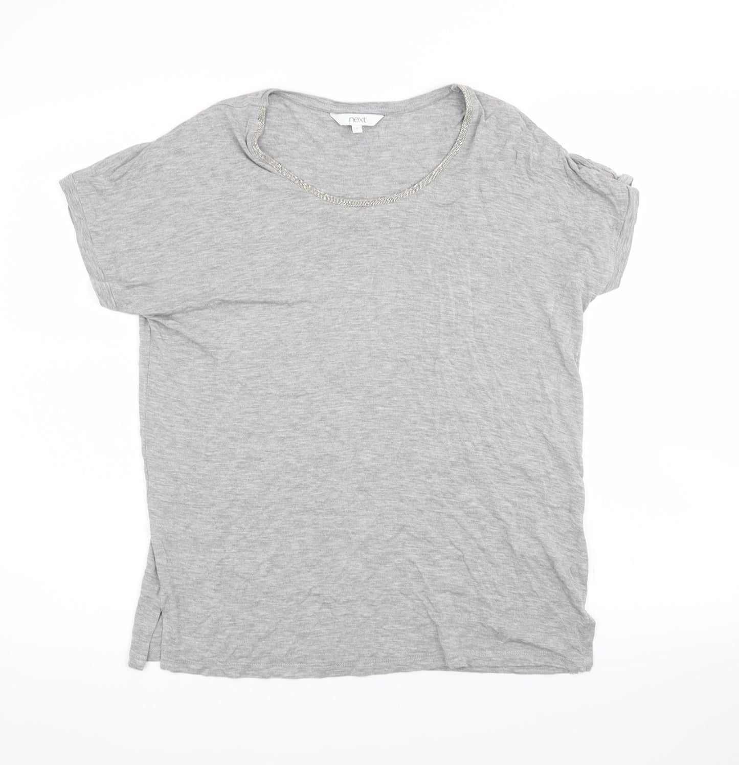 Womens UK Size 8 NEXT Grey Basic T-Shirt