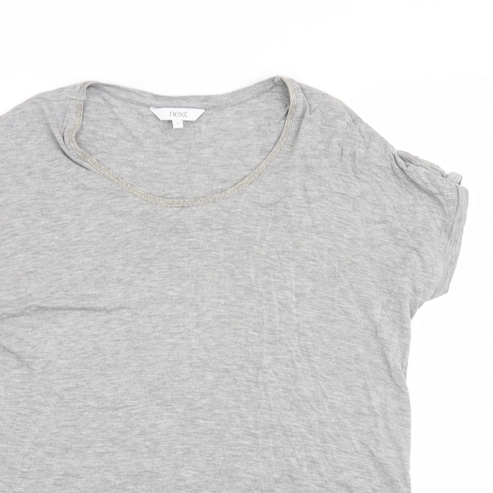 Womens UK Size 8 NEXT Grey Basic T-Shirt