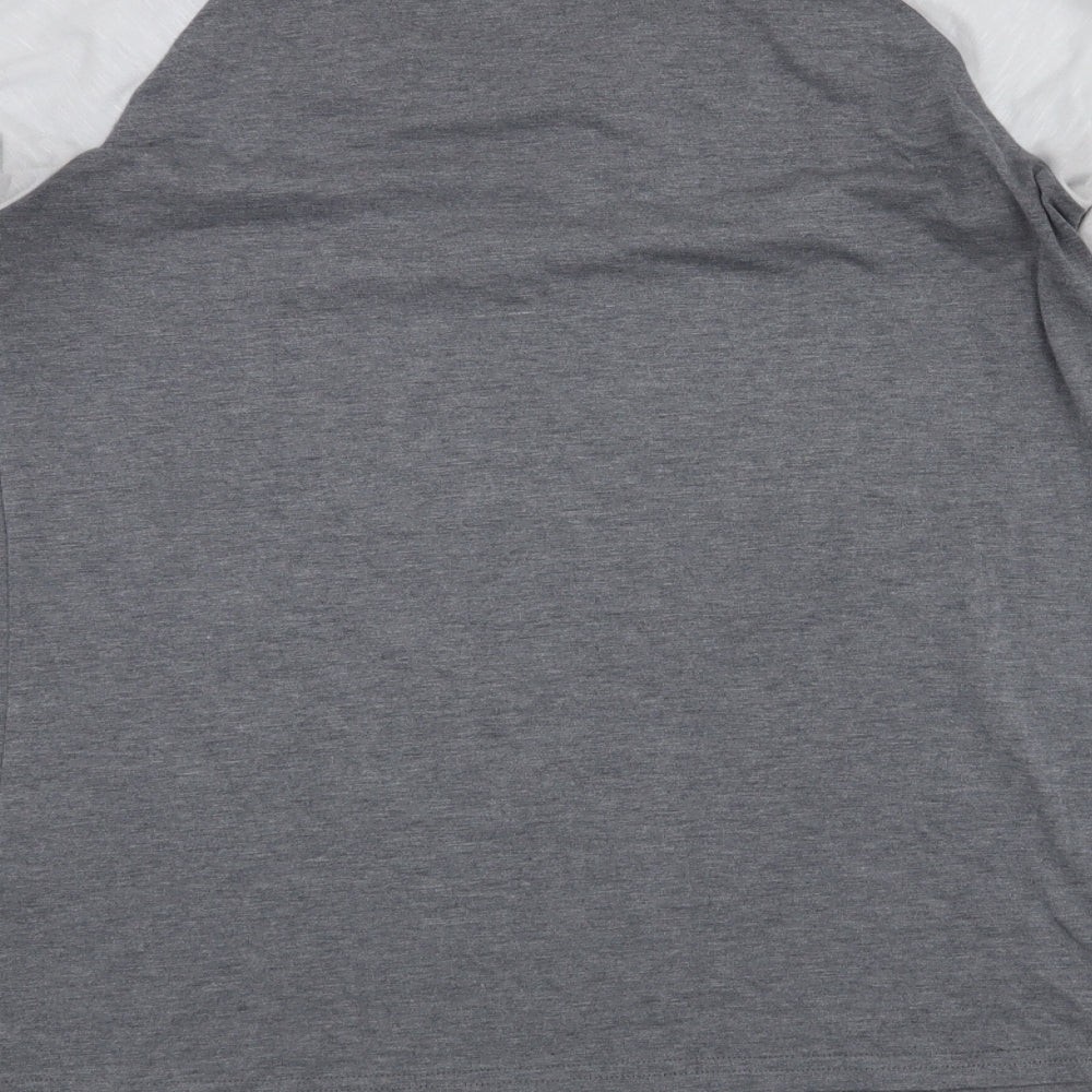 Womens UK Size 6 Yoins Grey Basic Blouse