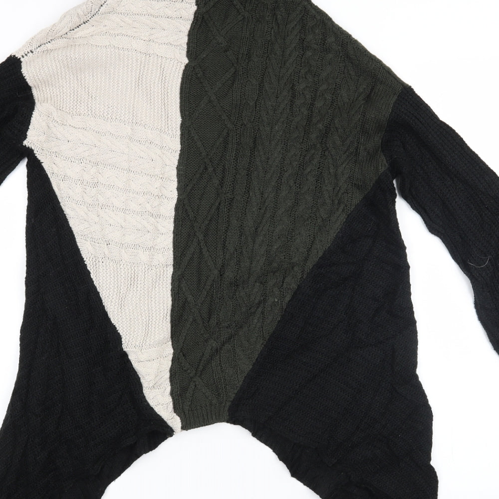 Select Womens Green Geometric  Pullover Jumper Size 14