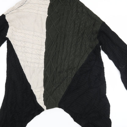 Select Womens Green Geometric  Pullover Jumper Size 14