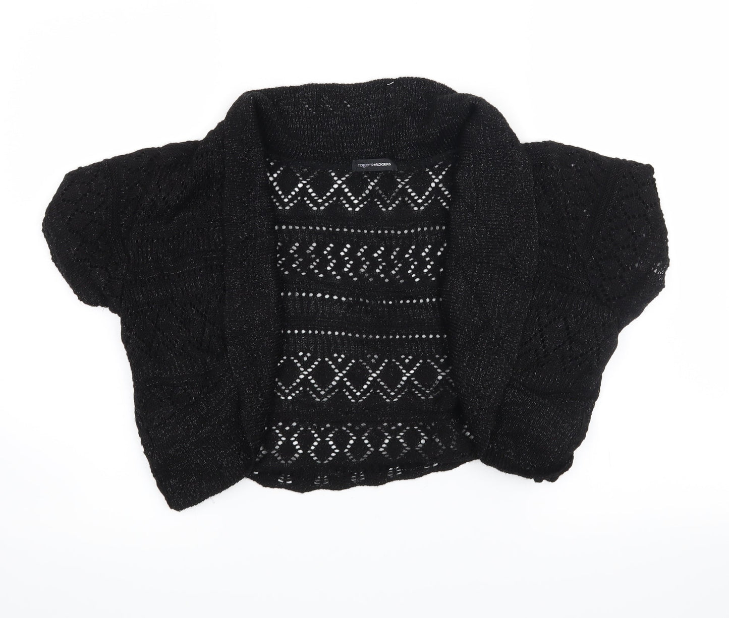 roger + roger Womens Black   Cardigan Jumper Size 18  - cropped cardigan