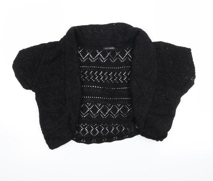 roger + roger Womens Black   Cardigan Jumper Size 18  - cropped cardigan