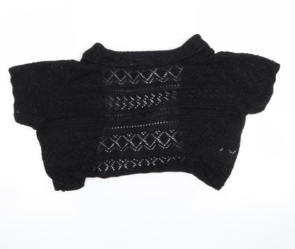 roger + roger Womens Black   Cardigan Jumper Size 18  - cropped cardigan