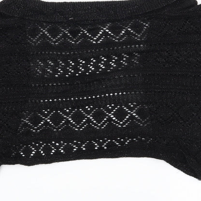 roger + roger Womens Black   Cardigan Jumper Size 18  - cropped cardigan