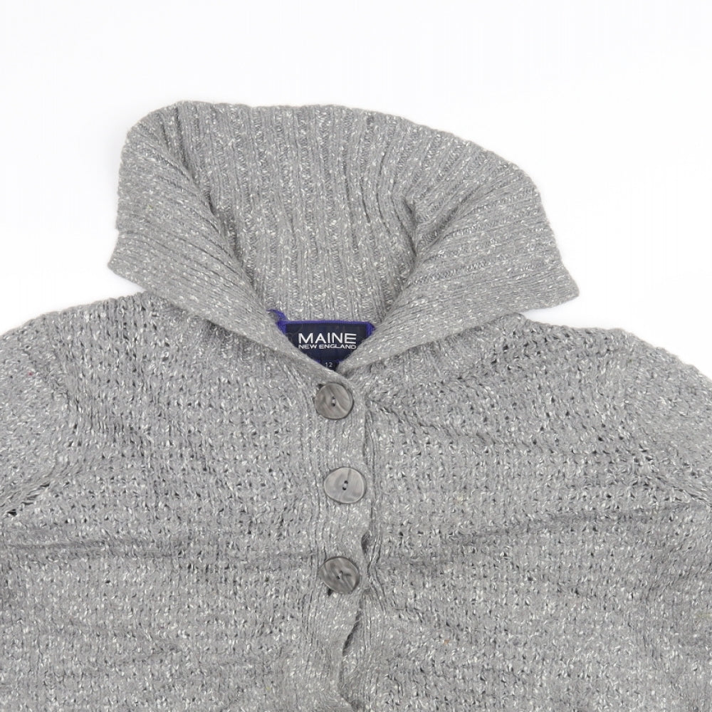 Debenhams Womens Grey   Cardigan Jumper Size 12