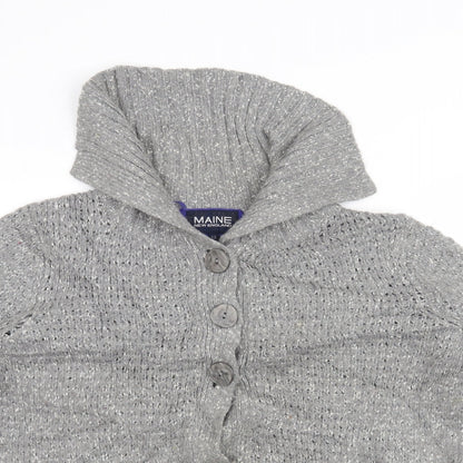 Debenhams Womens Grey   Cardigan Jumper Size 12