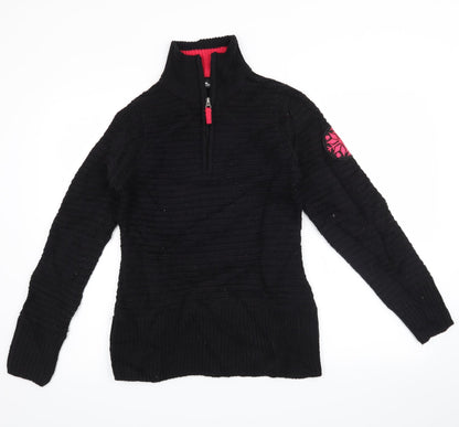 Crane Womens Black   Pullover Jumper Size S
