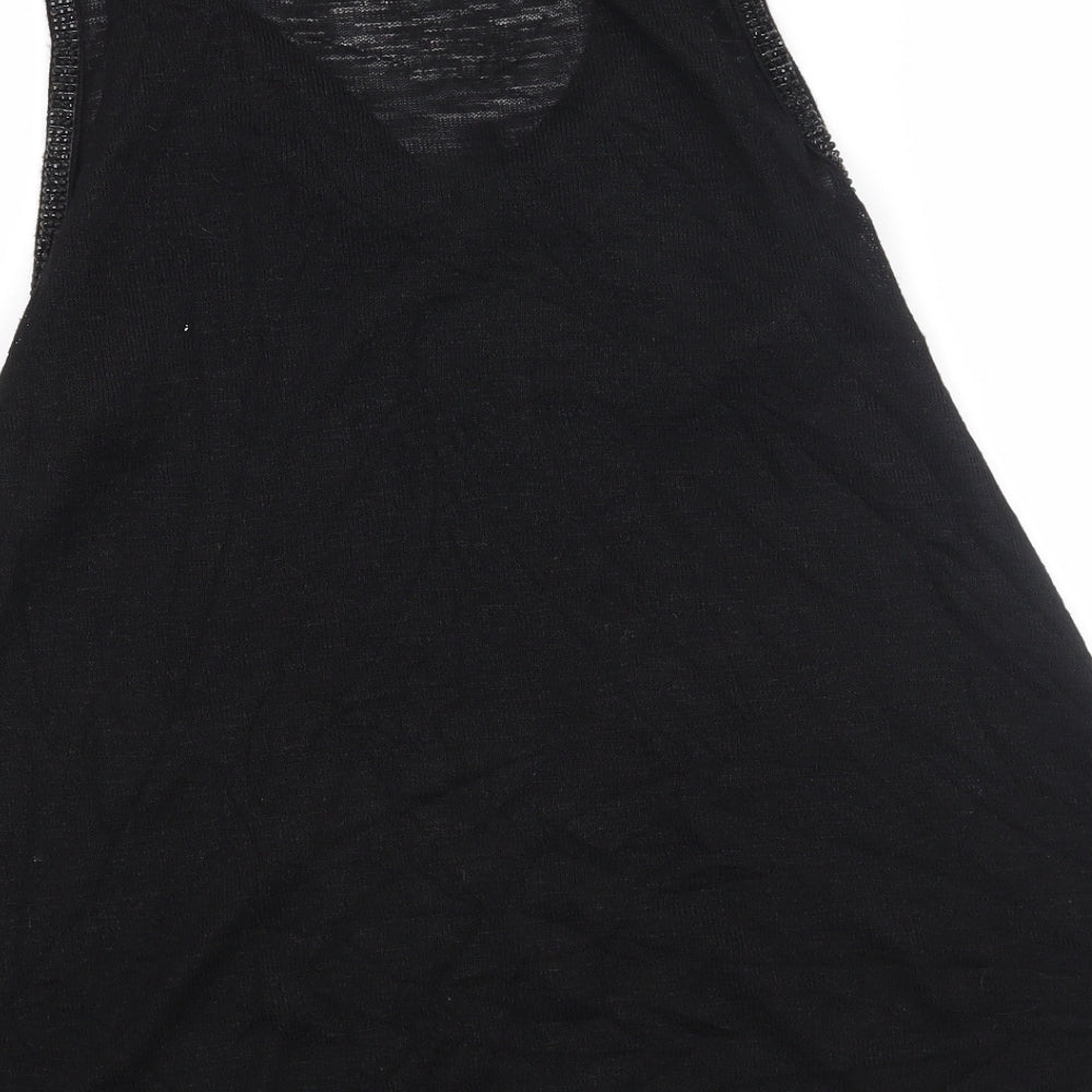 Womens UK Size 14 NEXT Black Basic Tank