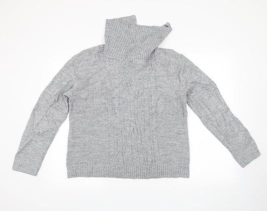 glimpse design Womens Grey   Pullover Jumper Size L