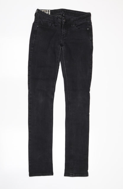 blessed & cursed Mens Black  Denim Skinny Jeans Size 26 in