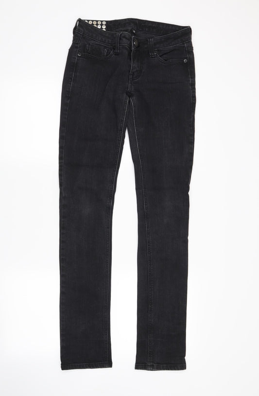 blessed & cursed Mens Black  Denim Skinny Jeans Size 26 in