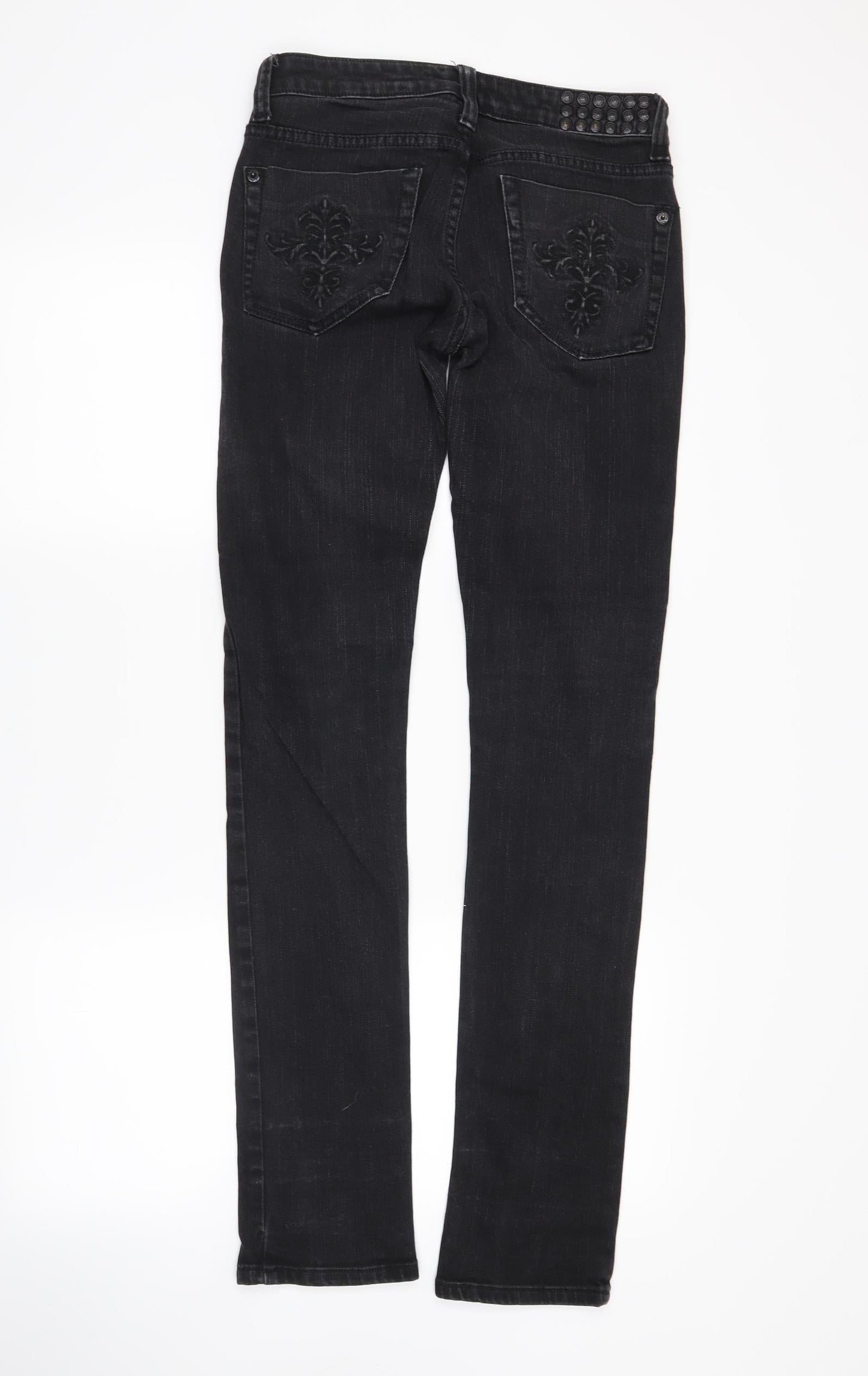 blessed & cursed Mens Black  Denim Skinny Jeans Size 26 in