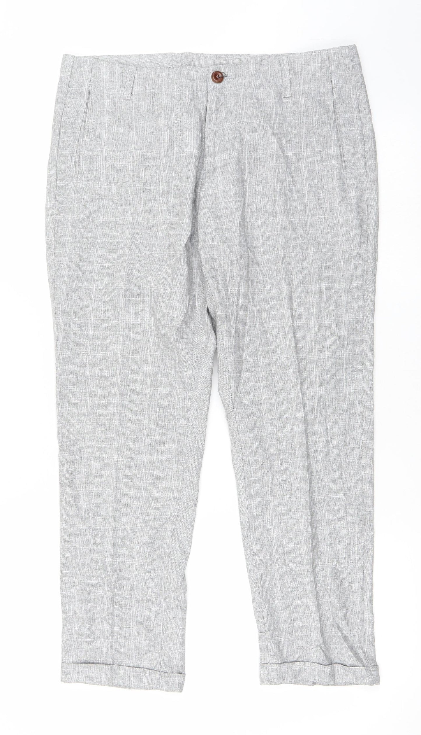 Womens UK Size 34 in Preworn Regular Fit  Grey Trousers
