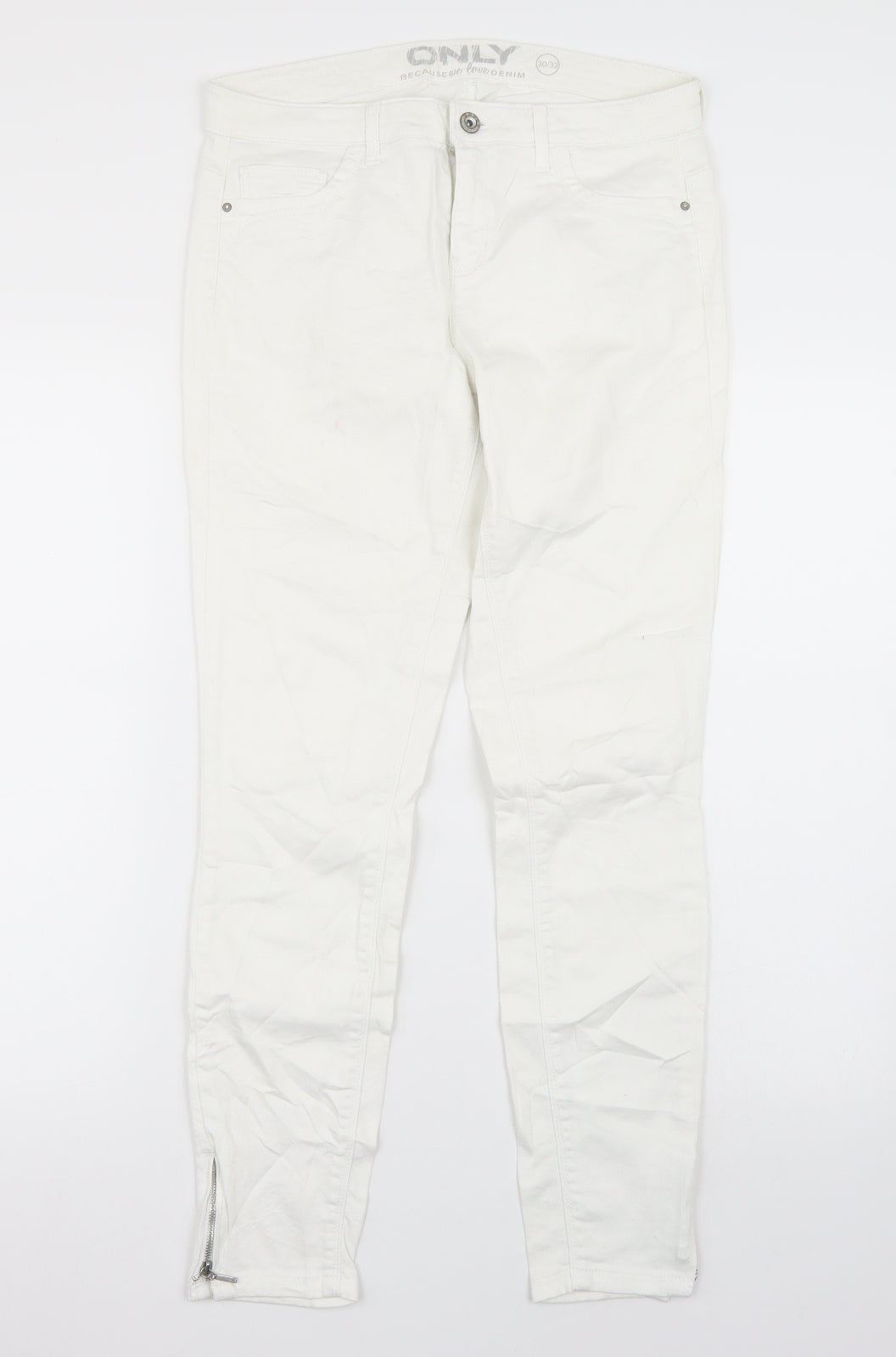Only Womens White   Skinny Jeans Size 30 in L32 in