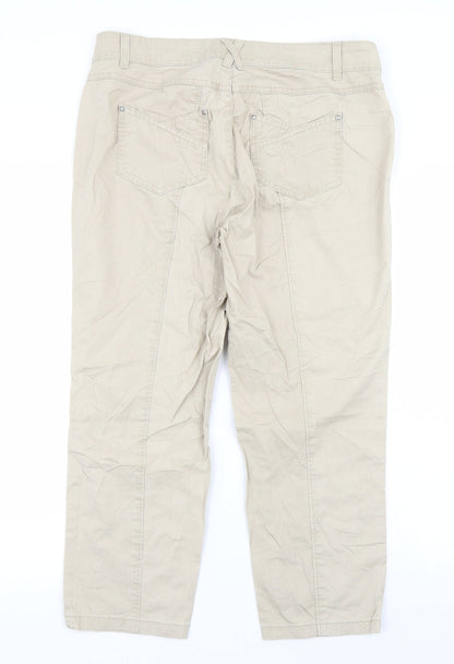 Rocks Womens Beige   Cropped Jeans Size L L23 in